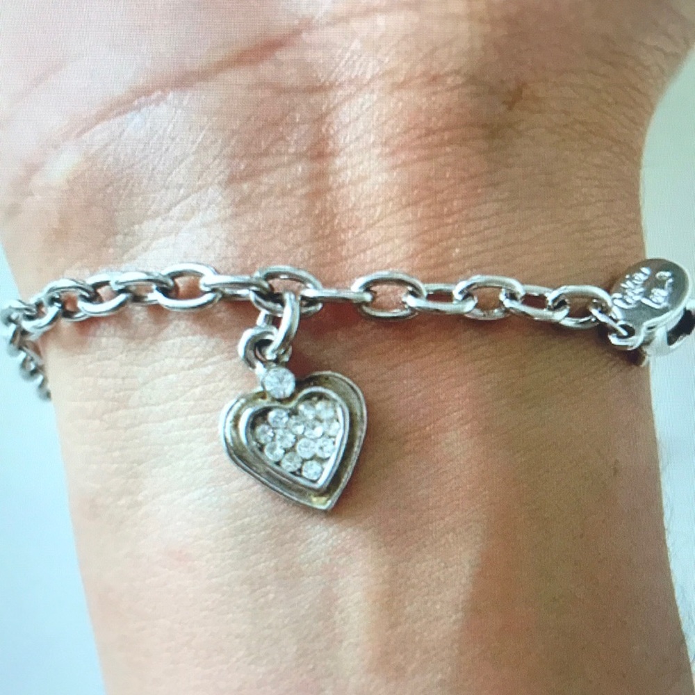 Silver Heart Charm Bracelet